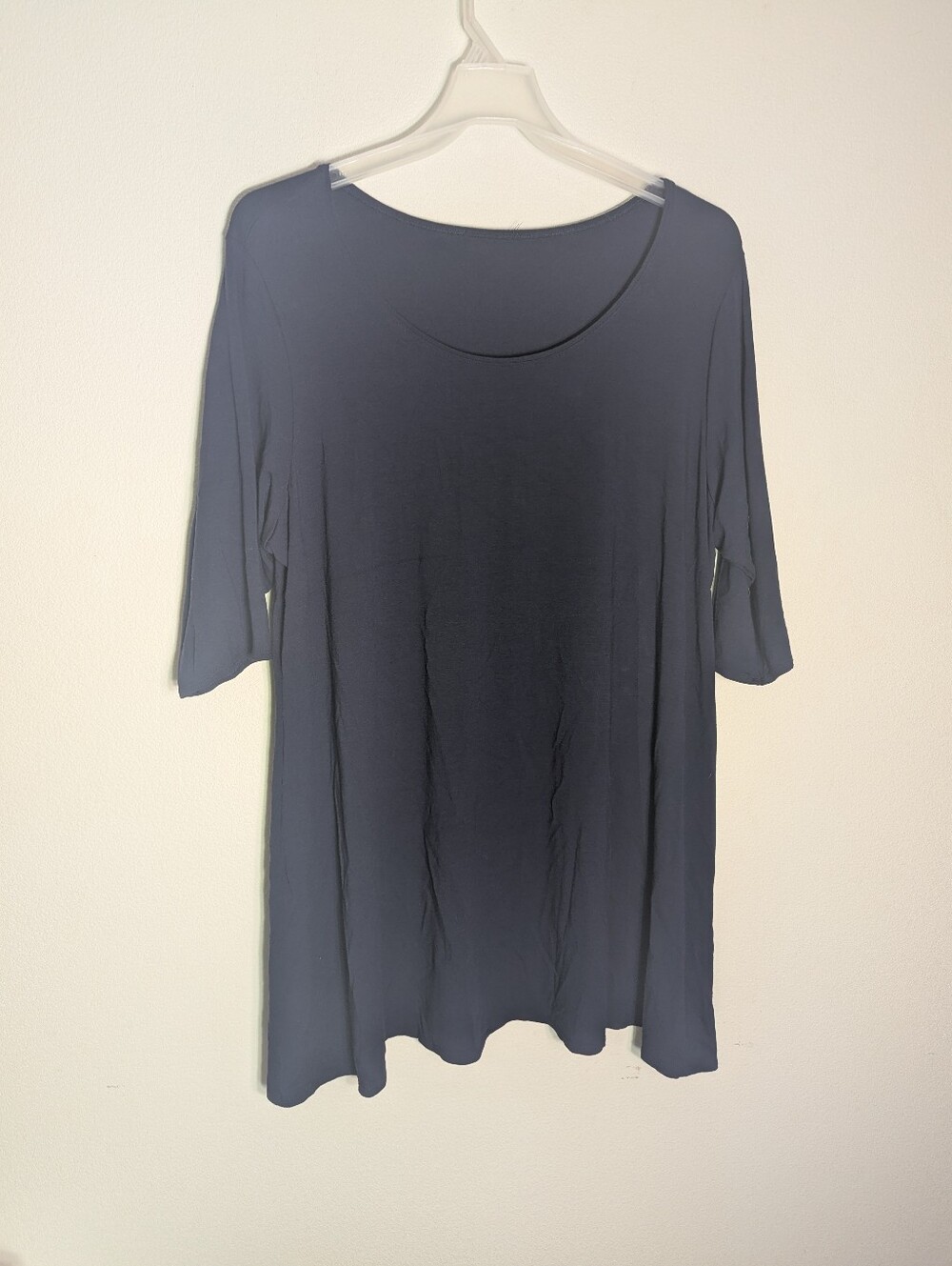 Eileen‎ Fisher Womens Dress Navy Blue Coastal Quiet Luxury Summer Plus Size 2X